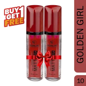 Golden Girl Studio Makeup Velvet Matte Attractive Lipstick – 10 (Buy 1 Get 1 Free)